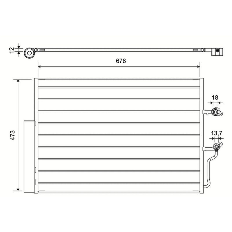 Valeo Air Conditioning Condenser 822561