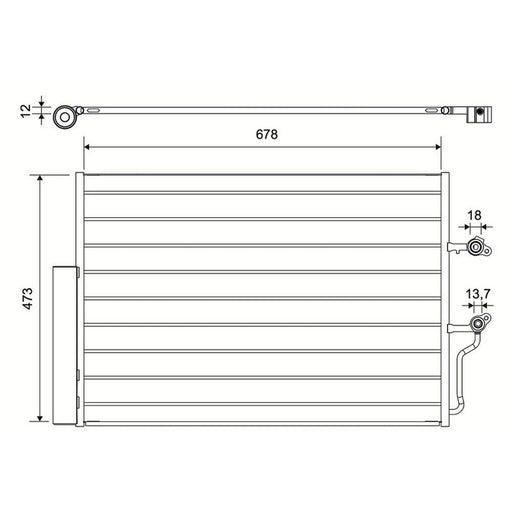 Valeo Air Conditioning Condenser 822561