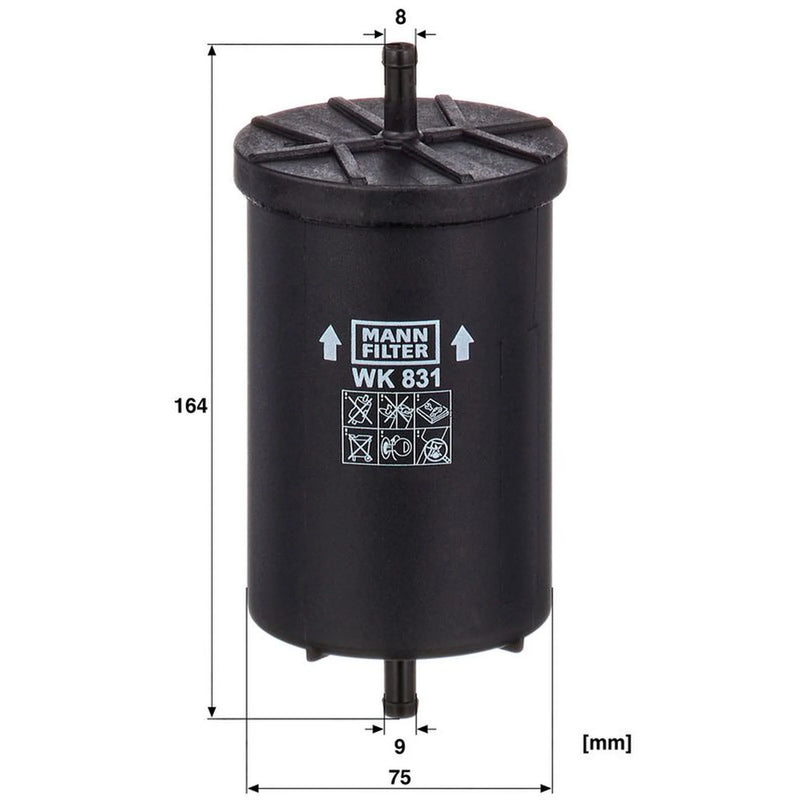 MANN-FILTER Fuel Filter Element WK 831