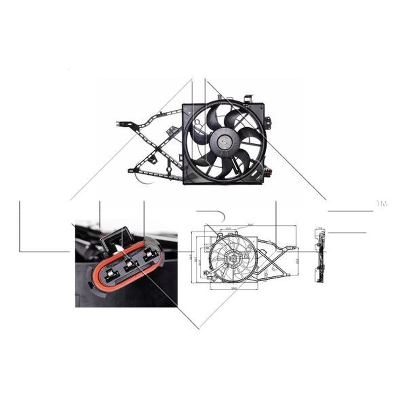 NRF Engine Cooling Fan 47014