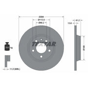 Textar 2 x Solid Rear Brake Discs 92098103-x2