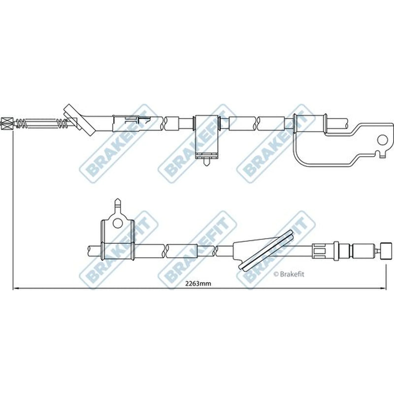 Apec Handbrake Cable Right Rear BBC3214