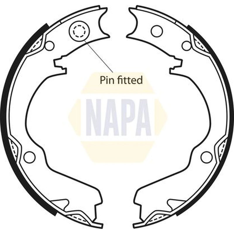 NAPA Parking Brake Shoe Set NBS5024