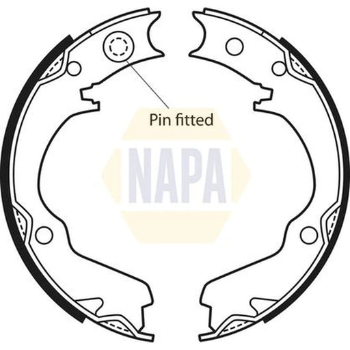 NAPA Parking Brake Shoe Set NBS5024