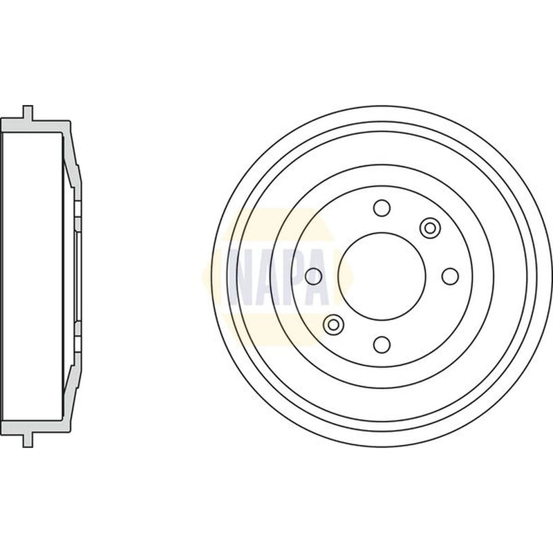 NAPA Brake Drum Assembly Rear NDR1022