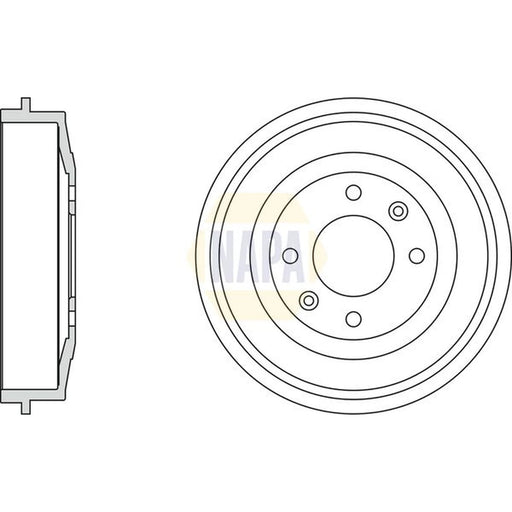 NAPA Brake Drum Assembly Rear NDR1022