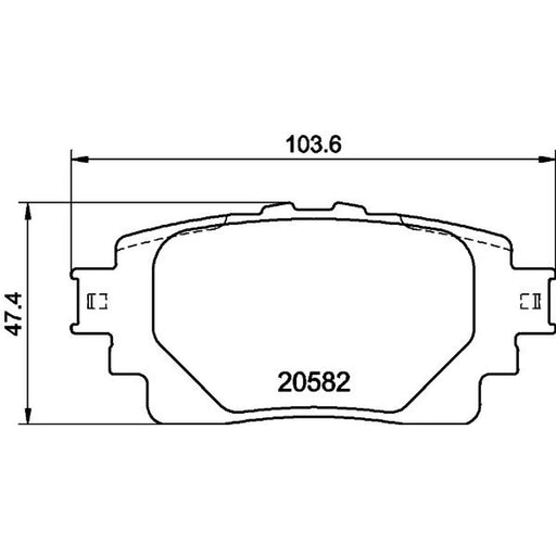 Mintex Rear Brake Pad Set MDB4217