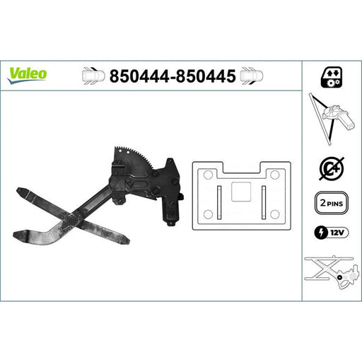 Valeo Electric Window Regulator Lifter Right Front 850445