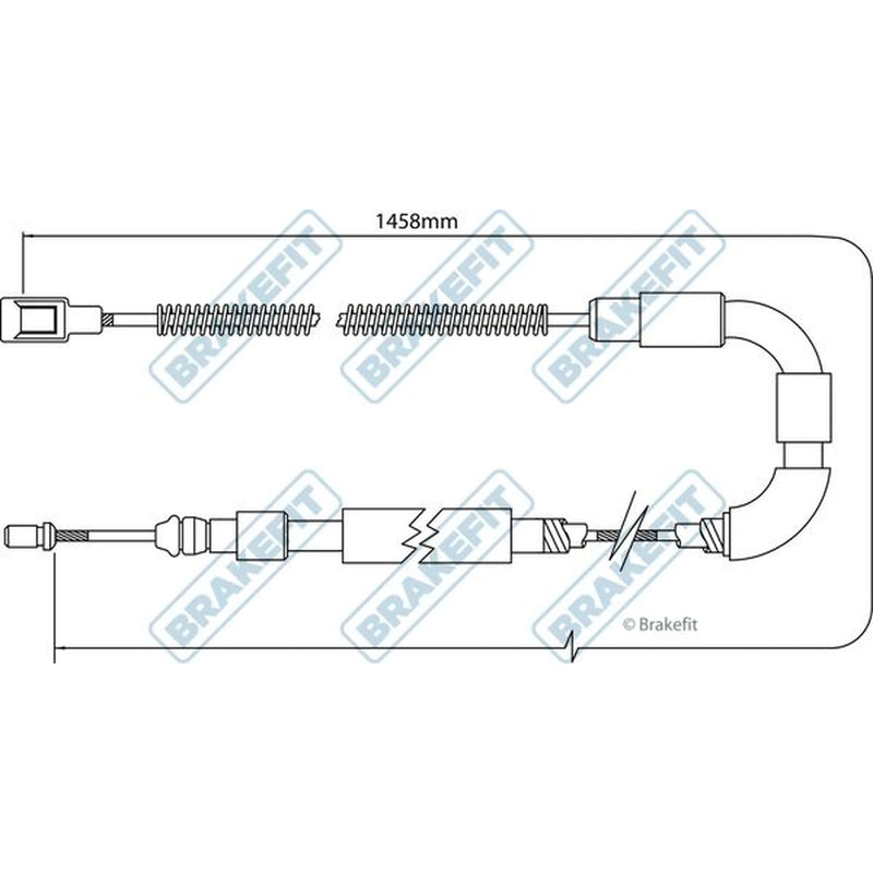 Apec Handbrake Cable Right Rear BBC3534