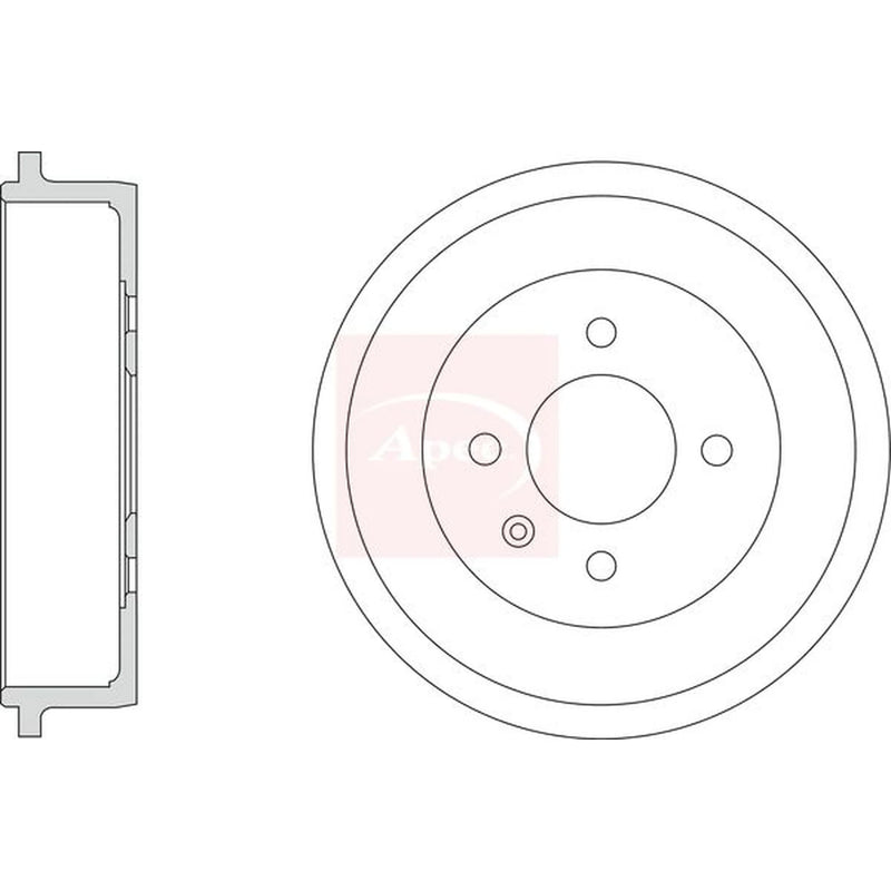 Apec Brake Drum Assembly Rear DRM9216