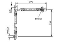 Bosch Brake Hydraulic Hose Line 1987476361
