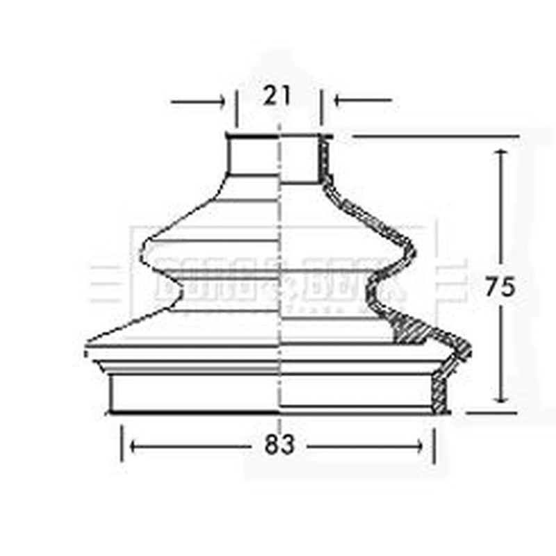 Borg & Beck Drive Shaft Bellow Kit Wheel Side BCB2333