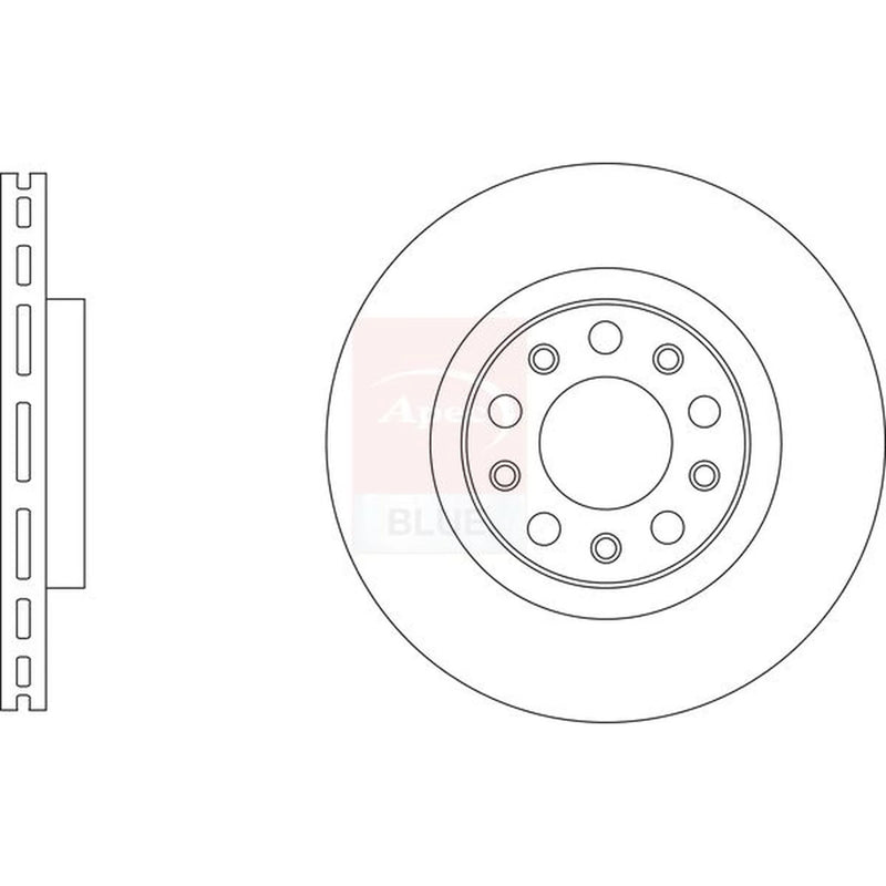 Apec 2 x Vented Rear Brake Discs SDK6959-x2