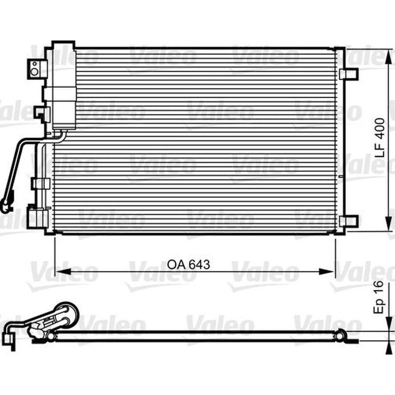 Valeo Air Conditioning Condenser 814009