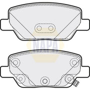 NAPA Rear Brake Pad Set NBP1550
