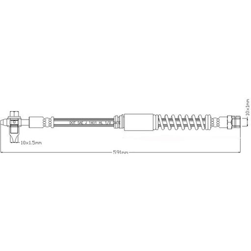 Abtex Brake Hydraulic Hose Line Right ABH1152