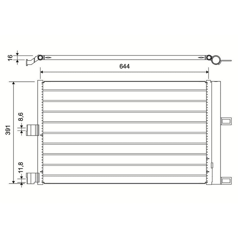 Valeo Air Conditioning Condenser 822757