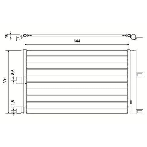 Valeo Air Conditioning Condenser 822757
