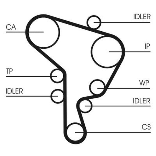 Continental CTAM Timing Belt Cambelt 141 Teeth CT1044
