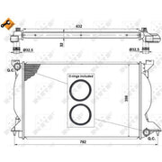 NRF Engine Radiator 50540