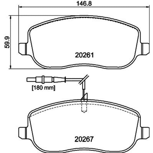 Mintex Front Brake Pad Set MDB2531