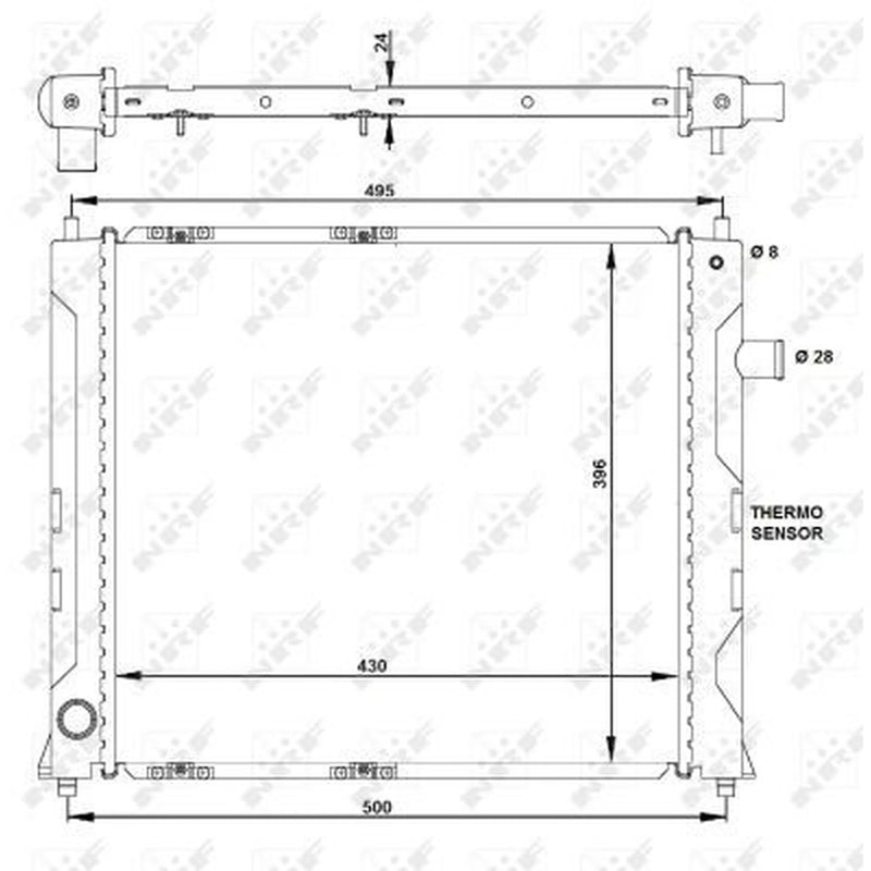 NRF Engine Radiator 50128