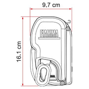 Fiamma Deep Black F45L 450 Awning with Royal Grey Fabric (06533 01R) - Fiamma - Van Life Living