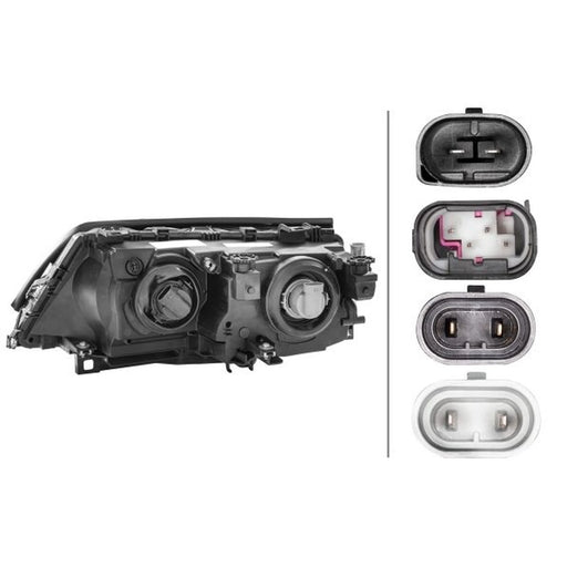Hella Headlight Headlamp H7/H7 Right 1AG 009 059-021