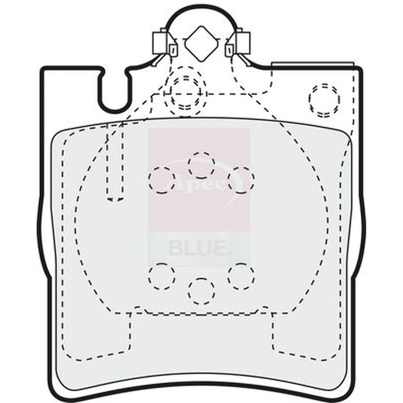 Apec Rear Brake Pad Set PD3326