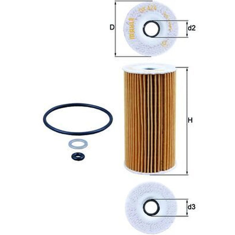 Mahle Engine Oil Filter OX 424D