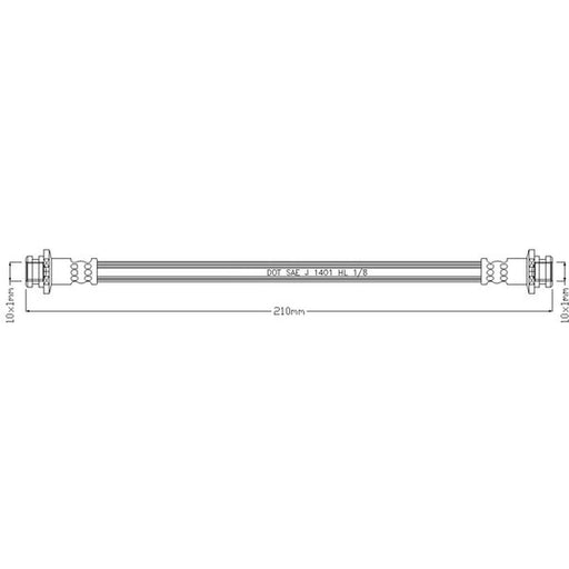 Abtex Brake Hydraulic Hose Line inner ABH1045