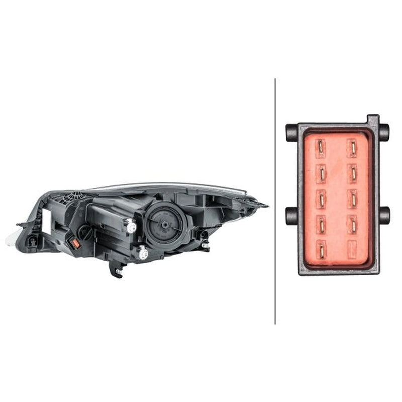 Hella Headlight Headlamp PY21W Right 1LL 011 165-781