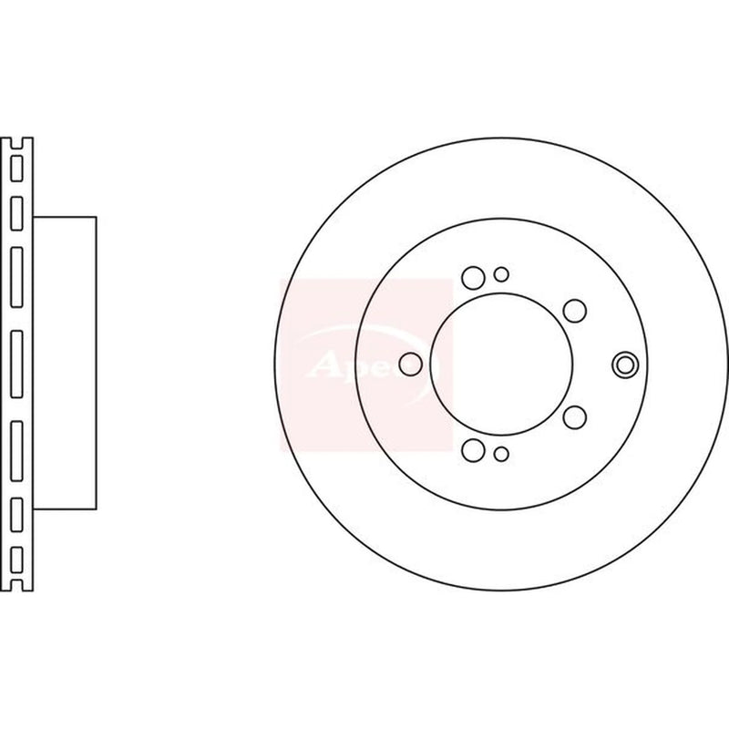 Apec 2 x Front Brake Discs DSK3660