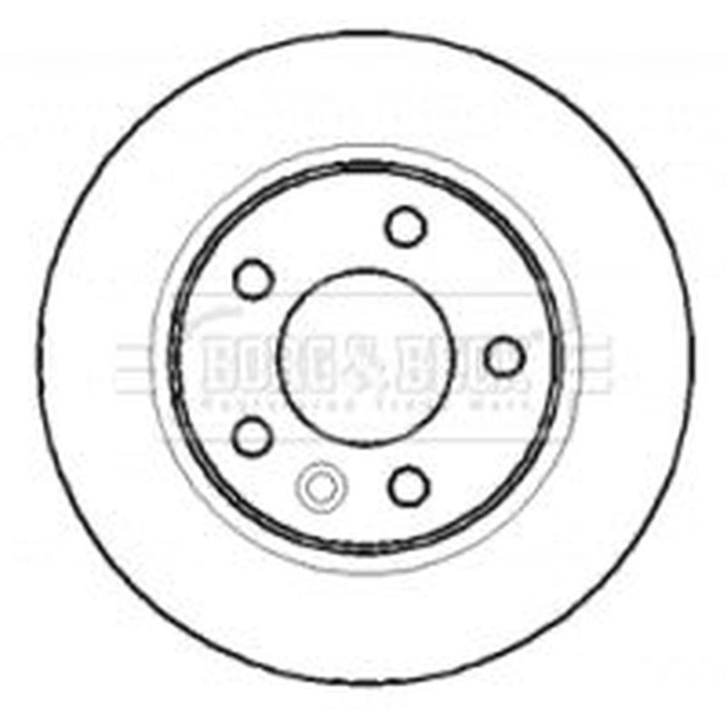 Borg & Beck 2 x Vented Rear Brake Discs BBD4387-x2