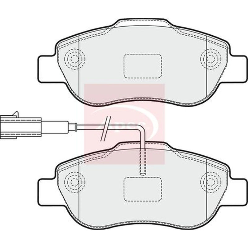 Apec Front Brake Pad Set PAD1612