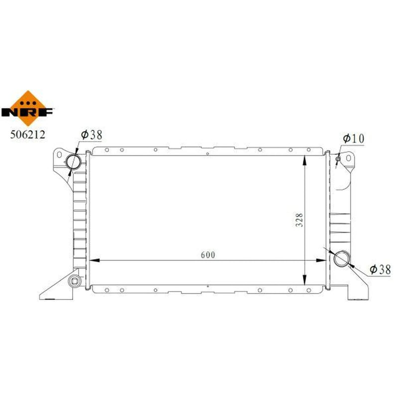 NRF Engine Radiator 506212
