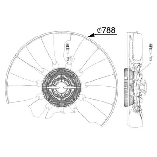 Mahle Engine Cooling Fan CFF 514 000P