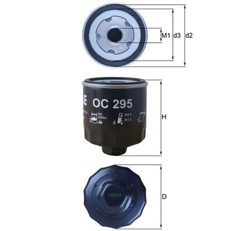 Mahle Engine Oil Filter OC 295