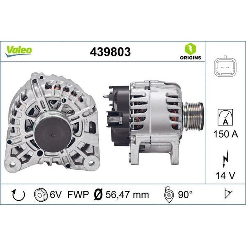 Valeo Car Alternator 12V 439803