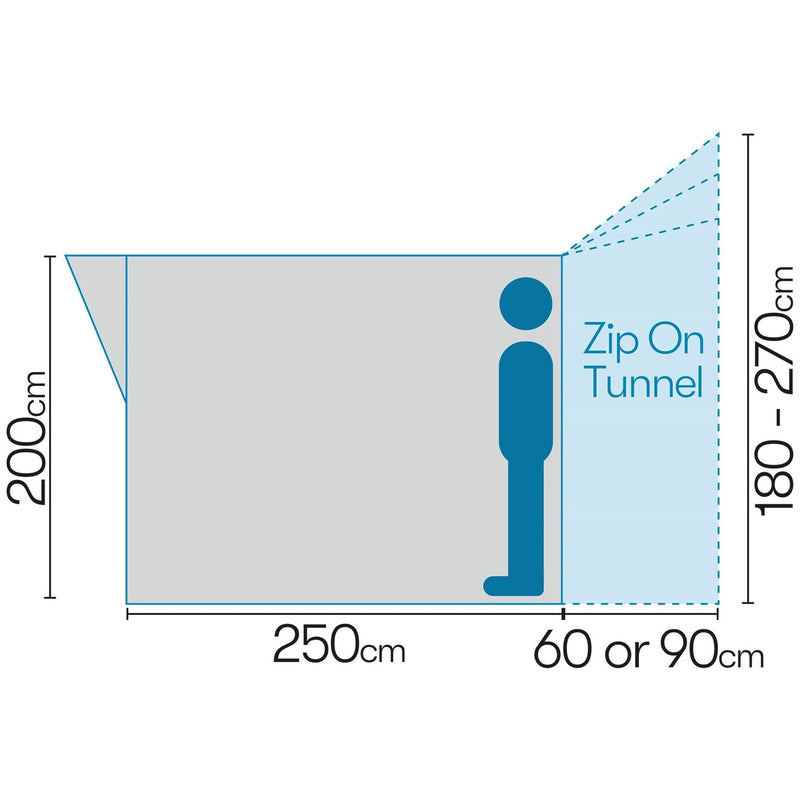 Orion 2 300 Air Drive Away Awning 12020413000002 - Quest - Van Life Living