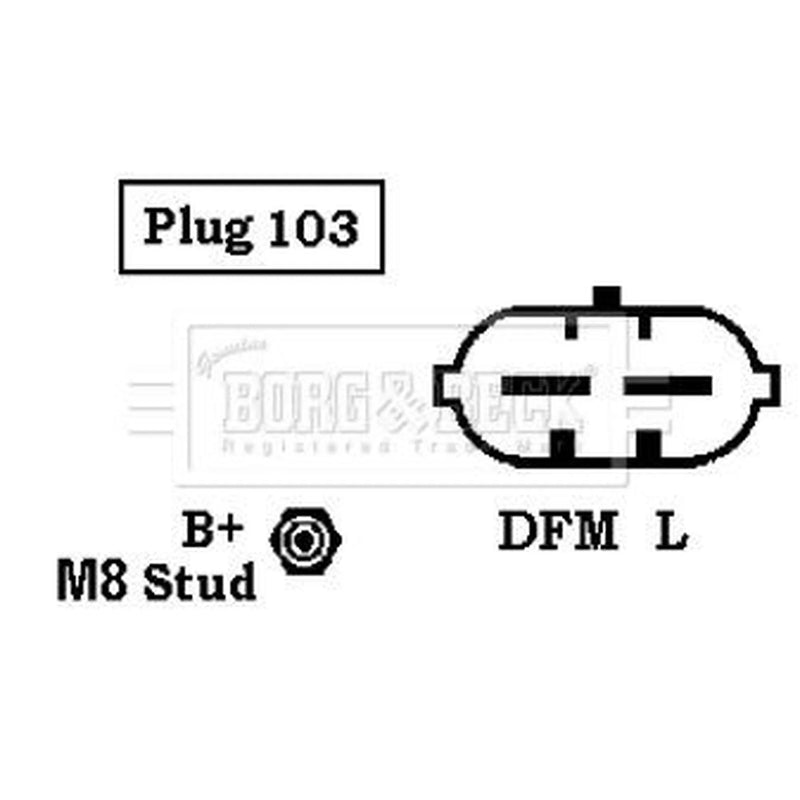 Borg & Beck Car Alternator 12V BBA2562