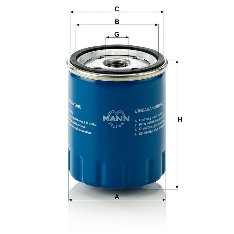MANN-FILTER Engine Oil Filter W 712/15