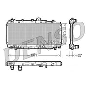 Denso Engine Radiator DRM09093