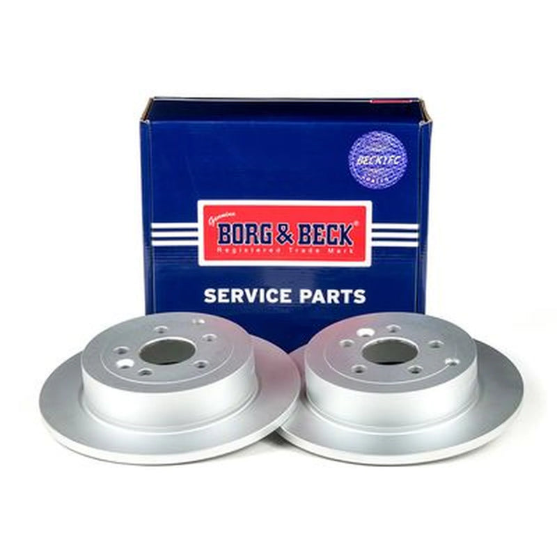 Borg & Beck 2 x Solid Rear Brake Discs BBD4599