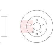 Apec 2 x Solid Rear Brake Discs DSK2555-x2