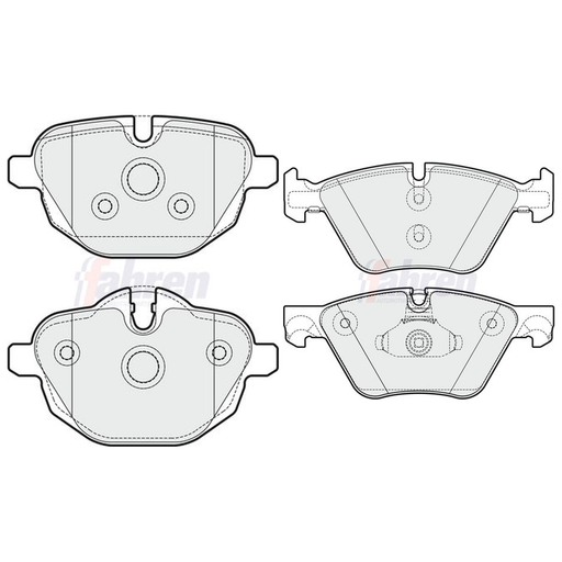 Fahren Front & Rear Pads fits BMW 5 2009-2017
