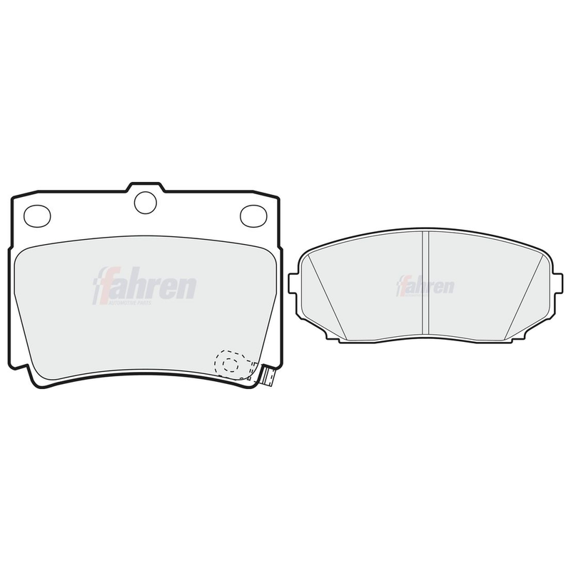 Fahren Front & Rear Pads fits Mitsubishi Shogun Sport III 2015 on 2.4