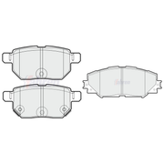 Fahren Front & Rear Pads fits Toyota Verso S 2010-2016 1.33 1.4