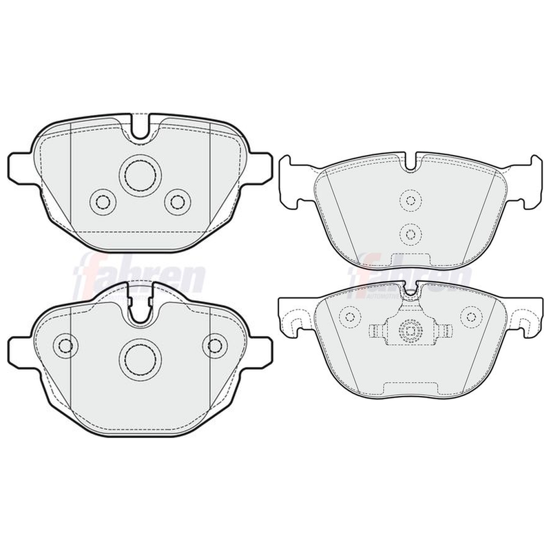Fahren Front & Rear Pads fits BMW X4 2015-2018