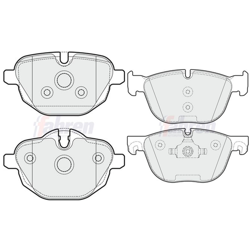 Fahren Front & Rear Pads fits BMW X4 2015-2018